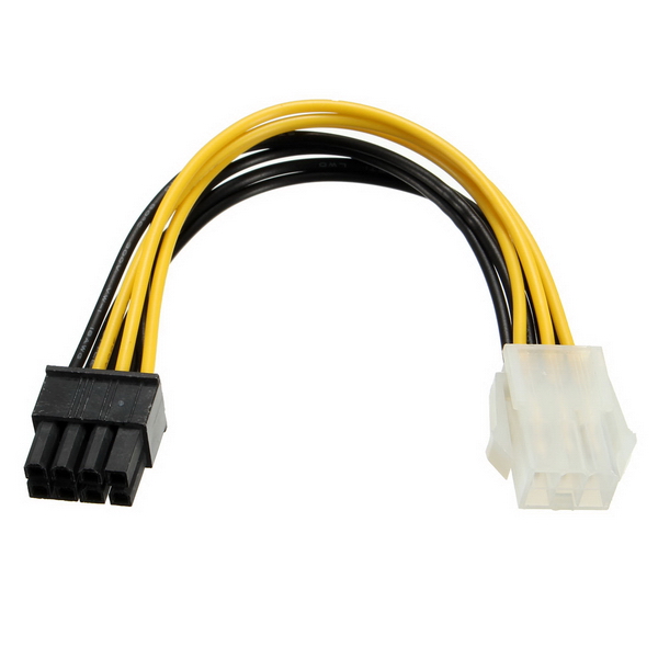 PCI-E 6 Pins to PCI-E 8 Pins Power Adapter Cable Lead Wire For PC